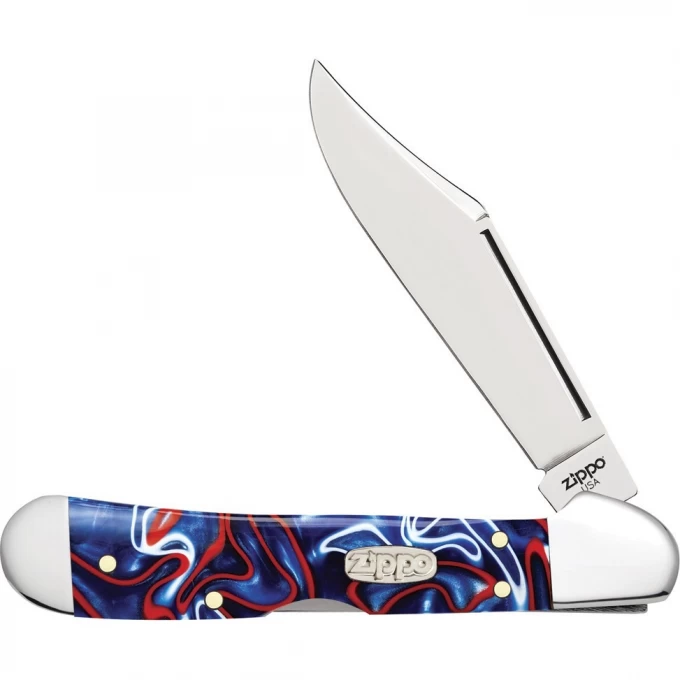 Нож перочинный ZIPPO PATRIOTIC KIRINITE SMOOTH MINI COPPERLOCK + ЗАЖИГАЛКА 50531_207 Нож перочинный ZIPPO PATRIOTIC KIRINITE SMOOTH MINI COPPERLOCK + ЗАЖИГАЛКА 50531_207