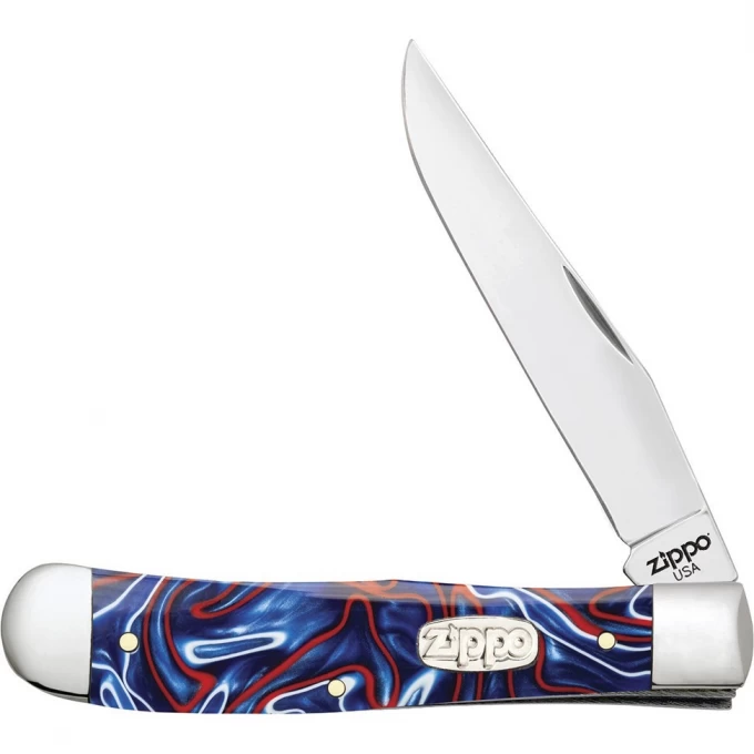 Нож перочинный ZIPPO PATRIOTIC KIRINITE SMOOTH TRAPPER + ЗАЖИГАЛКА 50511_207 Нож перочинный ZIPPO PATRIOTIC KIRINITE SMOOTH TRAPPER + ЗАЖИГАЛКА 50511_207
